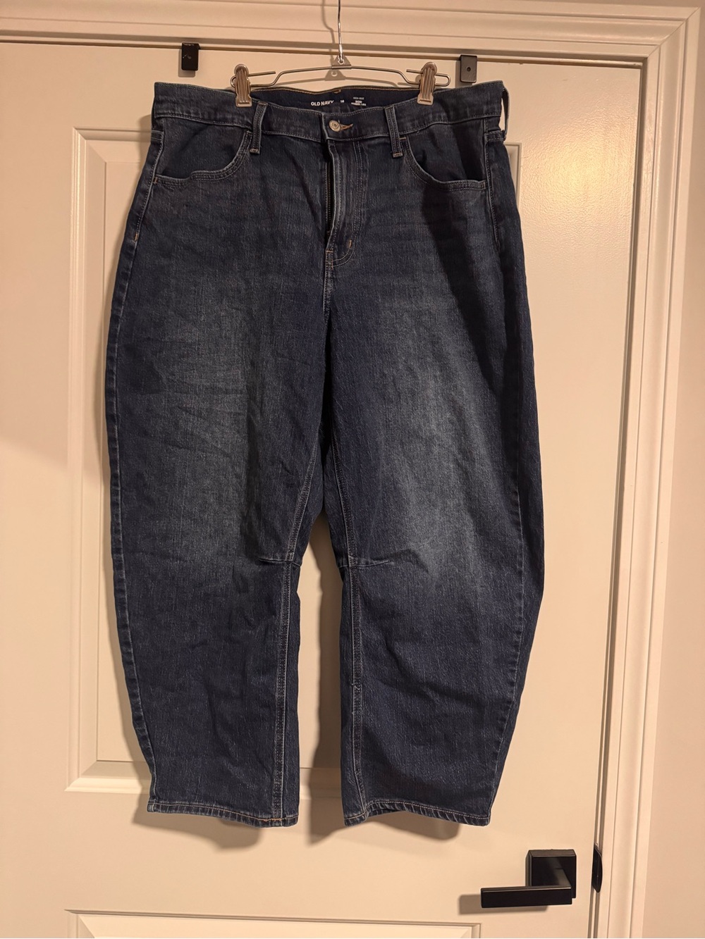 Old Navy Dark Blue Women's Barrel Jeans - High Rise